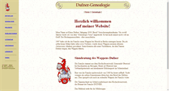 Desktop Screenshot of dufner-genealogie.de