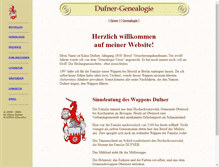 Tablet Screenshot of dufner-genealogie.de